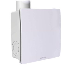   Aerauliqa QXD-80HT ventilátor, magas nyomásértékkel, utószellőztető és páraérzékelő funkcióval, beépített pillangószeleppel, WC csésze elszívásához