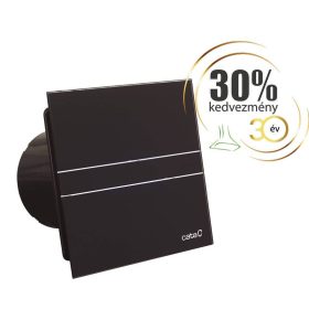   Cata E-100MT BK ventilátor metakrilát előlappal, utószellőztető funkcióval, fekete