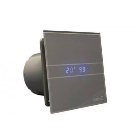   Cata E-100MSTH ventilátor metakrilát előlappal, utószellőztető és páraérzékelő funkcióval, szürke