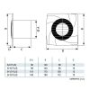 Cata B-10 Plus T/B ventilátor utószellőztető funkcióval