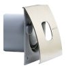 Cata Silentis 10 Timer Inox (Low Noise) ventilátor utószellőztető funkcióval, pillangószeleppel