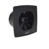 Cata UC-10 Timer fekete ventilátor utószellőztető funkcióval, pillangószeleppel