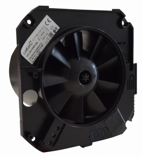 Cata UC-10 STD fekete ventilátor, pillangószeleppel