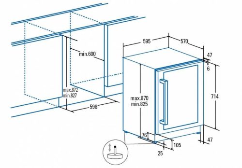 CATA - Beépíthető borhűtő VI-59082 X