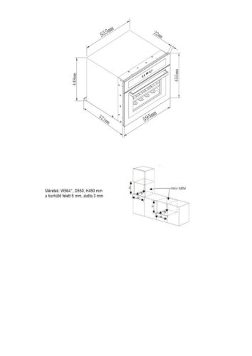 NODOR - Beépíthető borhűtő NorCare VC-4800 DB/A