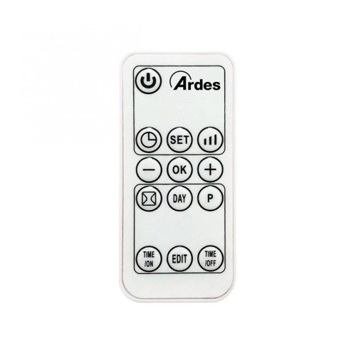 ARDES 4W04P PTC kerámiabetétes fali hősugárzó távvezérlővel, IP22 védelem