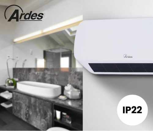 ARDES 4W04P PTC kerámiabetétes fali hősugárzó távvezérlővel, IP22 védelem