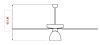 ARDES 5A120L Mennyezeti ventilátor 120 cm