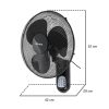 ARDES 5W40R falra szerelhető ventilátor távvezérlővel