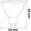 Avide LED SPOT IZZÓ ALU+PLASTIC 7W GU10 CW 6400K ABGU10CW-7W-AP