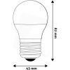 Avide LED GLOBE IZZÓ MINI G45 4.5W E27 NW 4000K ABMG27NW-4.5W