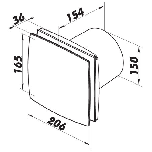 Dalap BFZW ECO 150 fürdőszobai ventilátor
