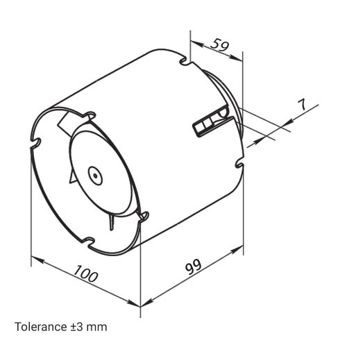 Dalap SDZ 100 csőventilátor