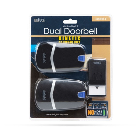 Delight DIGITÁLIS ELEM ÉS VEZETÉK NÉLKÜLI CSENGŐ 55342BK-2