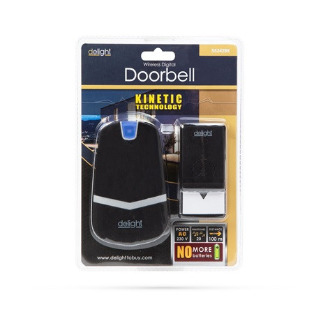 Delight DIGITÁLIS ELEM ÉS VEZETÉK NÉLKÜLI CSENGŐ 55342BK