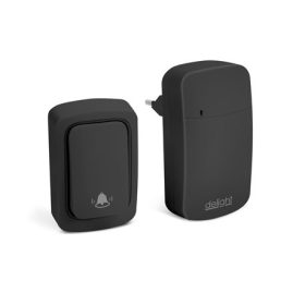   Delight DIGITÁLIS ELEM- ÉS VEZETÉK NÉLKÜLI CSENGŐ - KINETIC - FEKETE 55345BK