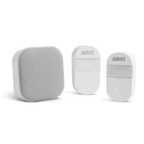   Delight VEZETÉK NÉLKÜLI CSENGŐ ÉS ÉJJELIFÉNY 2 IN 1 55346WH-2