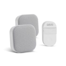   Delight VEZETÉK NÉLKÜLI CSENGŐ ÉS ÉJJELIFÉNY 2 IN 1 55347WH-2