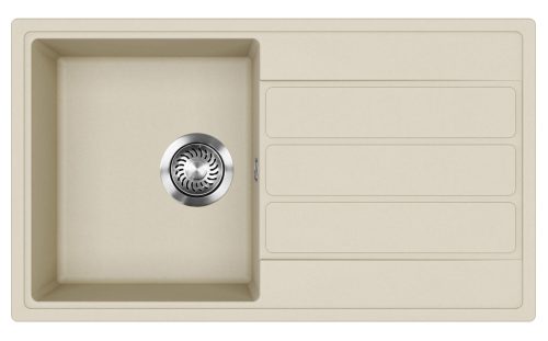 EVIDO Easy 45S gránit mosogató, 760 x 440 mm, bézs