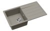 EVIDO Easy 45S gránit mosogató, 760 x 440 mm, platina