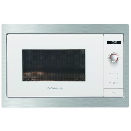 De Dietrich beépíthető mikrohullámú sütő, 26 l, 2 automatikus sütőfunkció, LCD kijelző, fehér