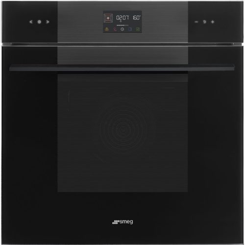 SMEG HŐLÉGKEVERÉSES SÜTŐ, Linea design, Galileo, 60 cm, ES LCD, mélyfekete üveg