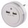 Emos LED ÉJJELI FÉNY + 2X USB P3313