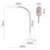 Emos LED ASZTALI LÁMPA WHITE & HOME, FEHÉR Z7523W