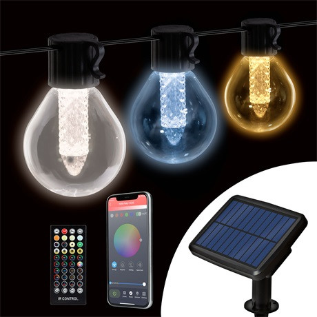 Garden of Eden SMART SZOLÁR FÉNYFÜZÉR BLUETOOTH 11743