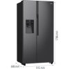 Gorenje HŰTŐ SIDE BY SIDE NRR9185ESBXL