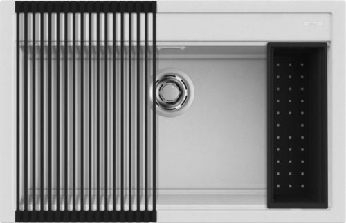 ELLECI - Mosogatótálca Best 130 Workstation Szett G68 bianco - A készlet erejéig rendelhető!