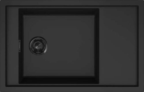 ELLECI- Mosogatótálca Sintesi 305 Keratek K86 Black fekete tartozékokkal