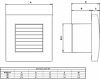 Aerauliqa QA-120T BB ventilátor automata előlapzárással, utószellőztető funkcióval
