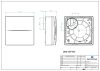 Aerauliqa QX-100HT ventilátor, magas nyomásértékkel, utószellőztető és páraérzékelő funkcióval, beépített pillangószeleppel