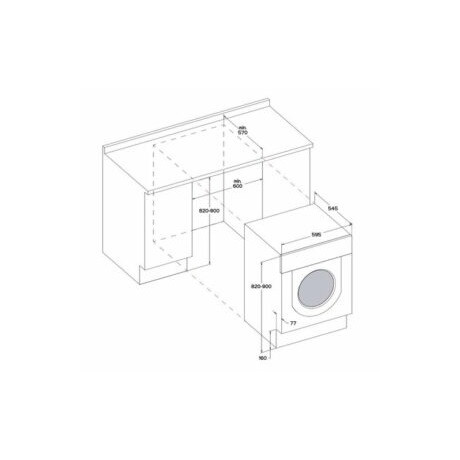 Whirlpool MOSÓ-SZÁRÍTÓGÉP BEÉPÍTHETŐ BI WDWG 751482 EU N