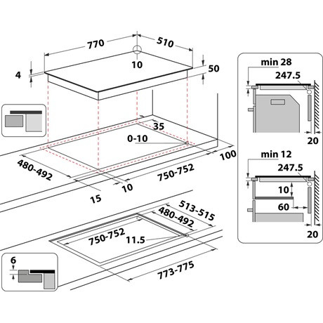 Whirlpool FŐZŐLAP BEÉPÍTHETŐ INDUKCIÓS WL S2177 CPNE